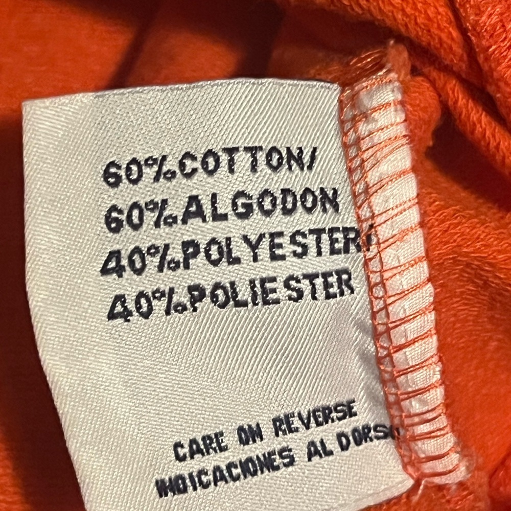 Orange Hoodie with Blue Accents - Picture 7 of 7